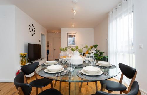 Floridsdorf Apartment | NobleNest: Terrasse - Netflix - Kaffee