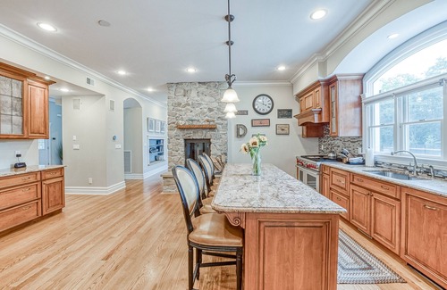 Peconic House | North Fork Family Villa- large family home with fenced in pool