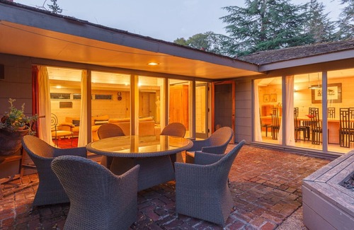 Leland Manor House | North Palo Alto home with pool near Stanford Univ.