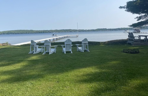 Bear Lake Cottage | North Shore Bear Lake, MI Cottage, 4 bedrooms 2 bathrooms. 175 feet of frontage!