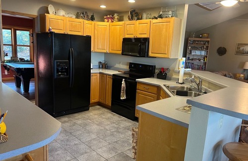 Hayward House | Northwood's Fish Haven on Beautiful Moose Lake; 2 kayaks, Lilly pad & game-room