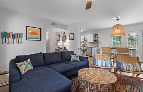 Old Town House | Oak Coastal Retreat! Fire Pit! Golf Cart Included!