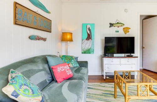 Yaupon Beach Apartment | Oak Island Condo with Ocean View Steps to Beach!