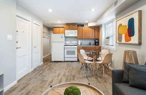 Seaside Heights Condo | Ocean Block Haven: Stylish 1BR Retreat with Beach Badges next to the shore store