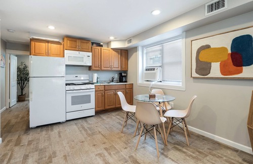 Seaside Heights Condo | Ocean Block Haven: Stylish 1BR Retreat with Beach Badges next to the shore store