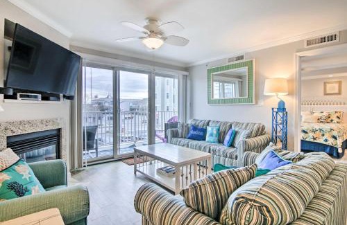 Ocean City Apartment | Ocean City Condo Spacious Balcony, Walk to Beach!