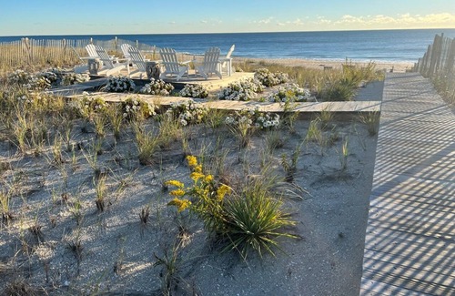Point Pleasant Beach House | Ocean Front House with a Private Beach and Dune Garden.