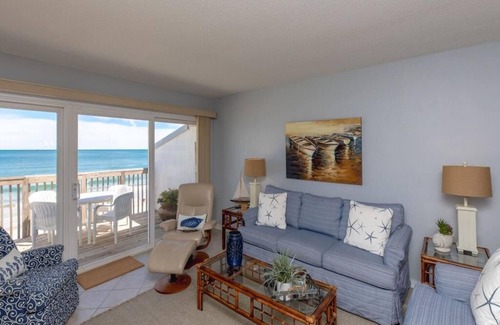 Topsail Beach Condo | Ocean Potion - Oceanfront Queen's Grant Condo with Amazing Views!