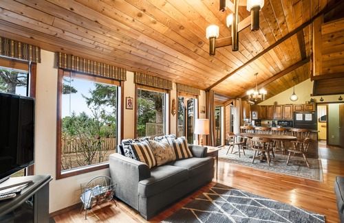 Waldport House | Ocean View Home with Wheelchair Access and Fenced Yard - Dog Friendly