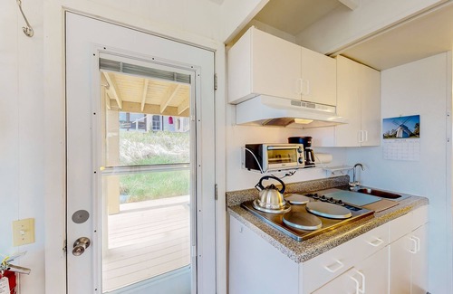 North Truro Apartment | Ocean-view studio near golf with patio, beach gear, kitchenette, & partial AC