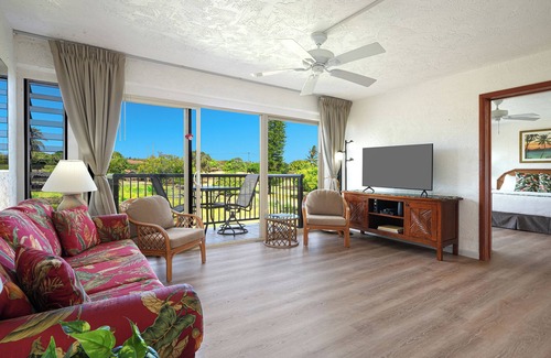 Poipu Condo | Ocean View Suite with NEW A/C Steps to the Beach & Restaurant in sunny Poipu