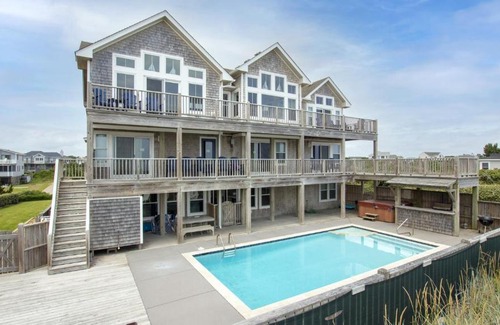 Ocean Hill House | OCEANFRONT, 10 BRS, ELEV, Pool, Rec Rm, Theater Rm, OH1251, Beach Plaza