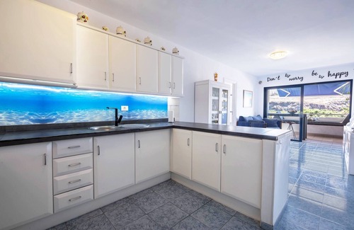 Playa San Juan Apartment | Oceanfront Beach Apartment "SPR Playa San Juan" with Terrace & Wi-Fi