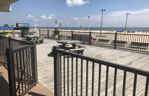 Ocean City Condo | Oceanfront Condo! Enjoy direct access to Boardwalk, the beach or walk to venues.