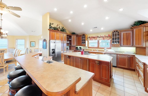 Ocean Hill House | Oceanfront home w/heated pool, hot tub, elevator & rec room w/pool table
