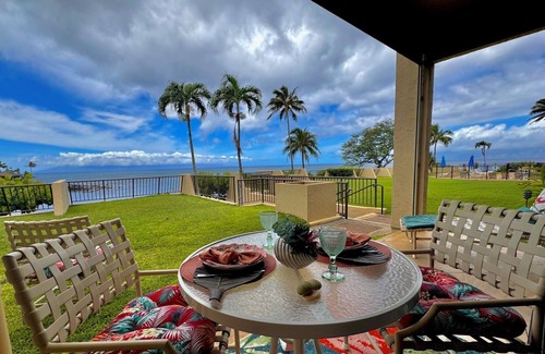 Napili Condo | Oceanfront Oasis at The Napili Point. Views, restaurants, turtles, & rainbows.