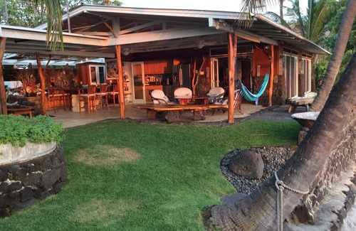Kailua-Kona House | Oceanfront Private Home, AC, Outdoor Kitchen, Magic Sands, Lymans Bay, Turtles!
