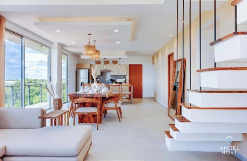 Villa Juarez Condo | Oceanview Penthouse | Private Pool | BBQ | Gym