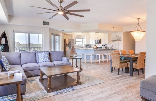 New Smyrna Beach Condo | Oceanwalk Condo: Pool, Private Trails & Beach View