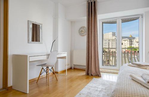 Bucharest City-Centre Apartment | Old City Center River View-4BR-Parliament-Metro-Park