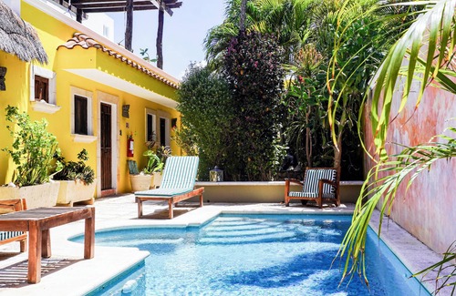 Colonia Salina Chica Apartment | One Bedroom Suite, Serene, Pool, Gardens, Rooftop Terrace with Views