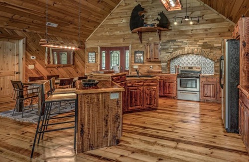 Blue Ridge Cabin | One Level, fire pit, hot tub, 3 acres, peloton!