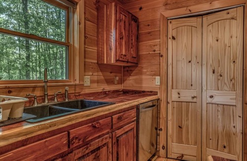 Blue Ridge Cabin | One Level, fire pit, hot tub, 3 acres, peloton!