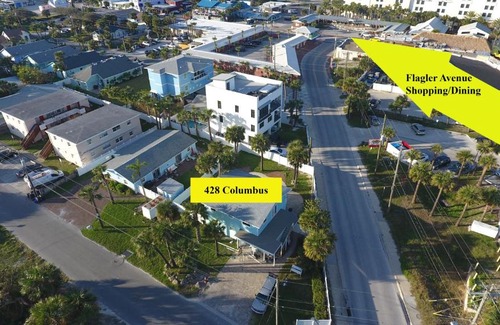 New Smyrna Beach House | One Piece ~ Duplex with Pool ~ 2 Minutes from Beach Flagler Avenue
