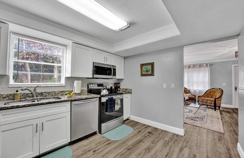 Del-Ida Park Historic District Condo | ⭐Only 5 Minutes To Beach ⭐ Downtown, Fast Wi-fi, Free Parking, Outdoor Grill