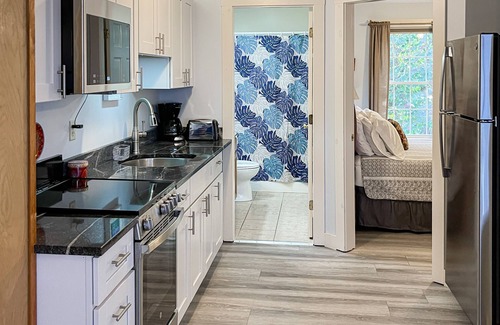 Wells Condo | Open, ground-floor condo right in town with outdoor pool, BBQ