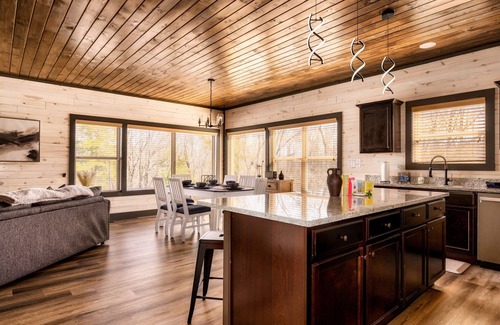 Sevierville Cabin | Open Skydeck with Spectacular View and Hot Tub