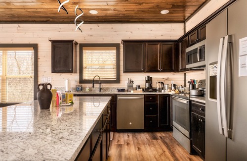 Sevierville Cabin | Open Skydeck with Spectacular View and Hot Tub