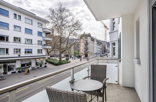 Sihlfeld Apartment | Open Wiedikon 1BR w/Private W/D, near Shops, by Blueground