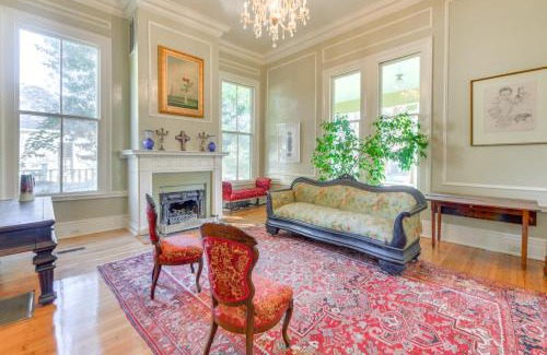 Columbus House | Ornate Victorian Home with Courtyard and Fire Pit!