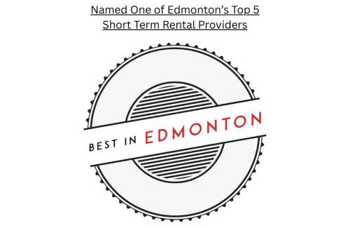 West Edmonton Apartment | Outdoor Oasis-Hottub-BBQ-Firetable-AC-KingBd-85in TV
