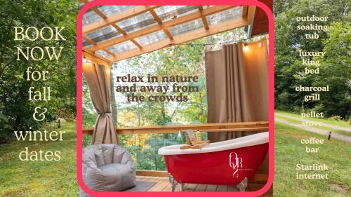 Cosby House | Outdoor Soaking Tub! Cozy spot for couples getaway