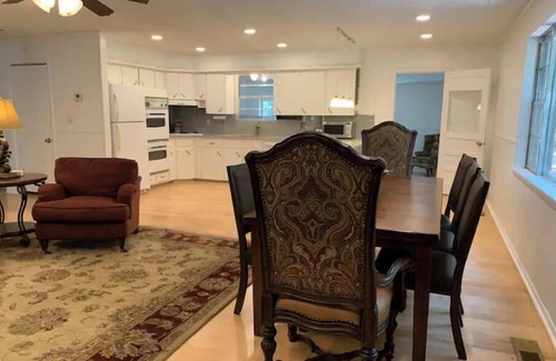 Hoyt House | Owl Hoot Lake Retreat- Dock, beach & wooded spring/summer haven!