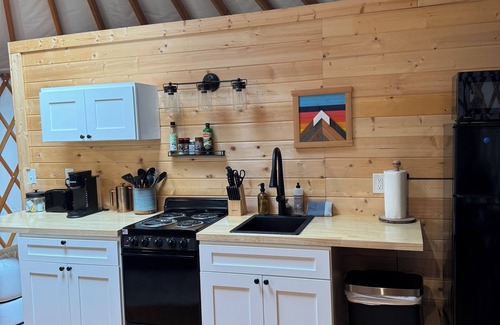 Pierce County Apartment | Pacific Yurt at the foothills of Mount Rainier with new Hot tub-Fire Pit-Wifi