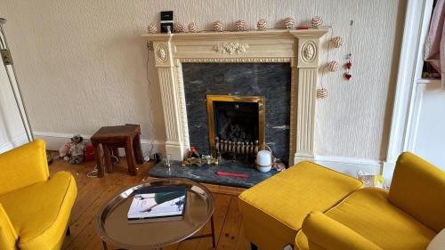 Bruntsfield Apartment | Palm Tree Apartment- Period Home with Cat