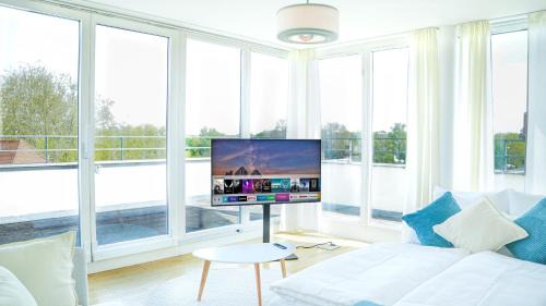 Altstadt Sudwest Apartment | Panorama Stadtblick Penthouse 105qm Maisonette Oldtown
