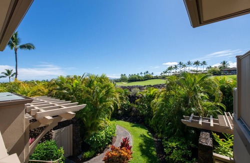 Kaupulehu House | Panoramic Ocean and Golf Course Views ! Luxury Multi Level Townhouse at Hualalai Resort- includes 2 Golf Carts