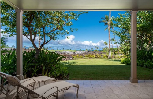 Kaupulehu House | Panoramic Ocean and Golf Course Views ! Luxury Multi Level Townhouse at Hualalai Resort- includes 2 Golf Carts