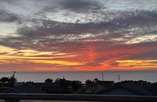 Sereno del Mar House | Panoramic ocean views with 3 king beds, 2 units, firepit and fireplace!