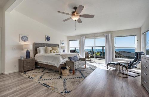 Sereno del Mar House | Panoramic Ocean Views With 3 King Beds, 2 Units, Firepit And Fireplace!