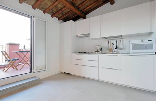 Rione XI Sant'Angelo Apartment | Panoramic penthouse for 8 with stunning view and wonderful terrace