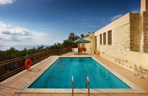 Agios Vasileios Villa | Panoramic sea view villa with private pool