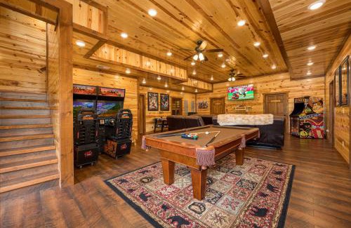 Caton House | Papa Bear's Mountain Lodge-amazing gametheater room, indoor year-round pool, great location, Wi-Fi