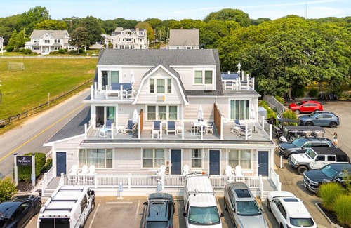 Falmouth Heights Condo | Partial Ocean View! 2 Queen Studio w/Private Deck (312)