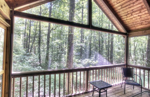 Sautee Nacoochee Cabin | Peace in the Woods - It's All in the Cabin Name!