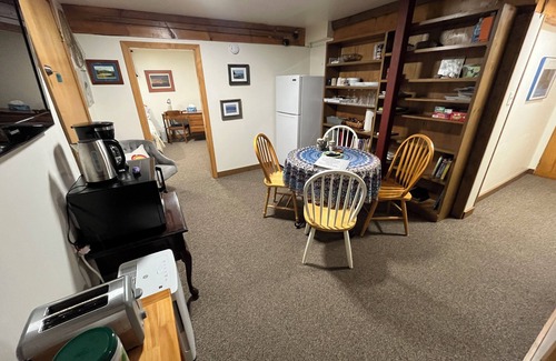 Mount Desert Apartment | Peaceful Basement Apartment among serene woods, paths, and a stream near Acadia